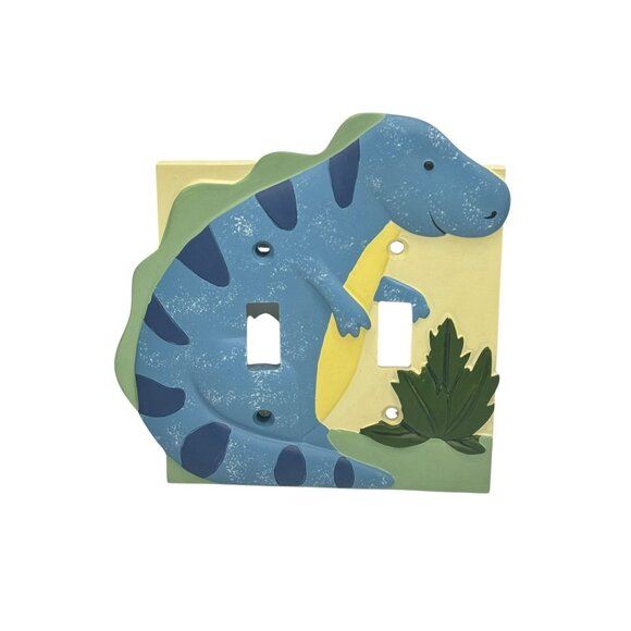 Borders Unlimited Dinosaur Double Switch Plate Cover - Picture 1 of 7